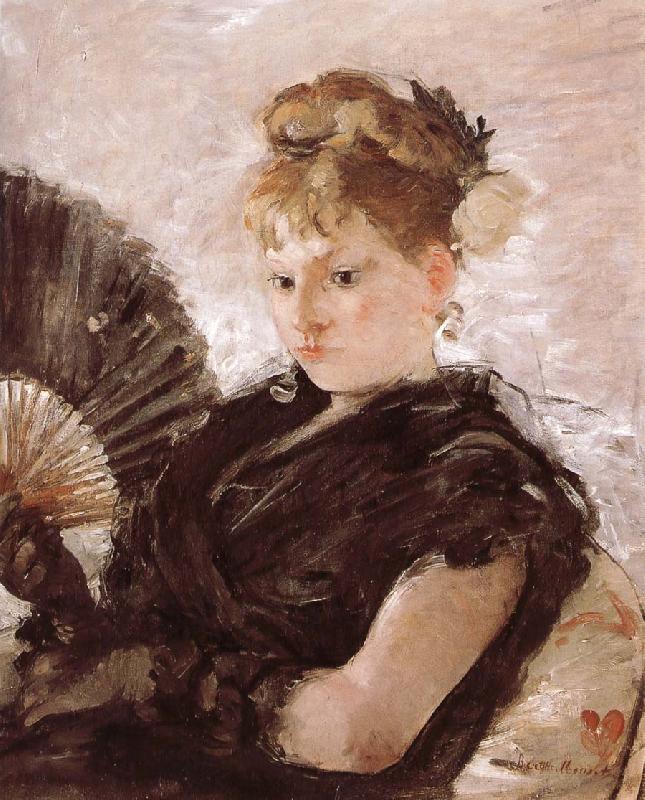Berthe Morisot The woman holding a fan china oil painting image